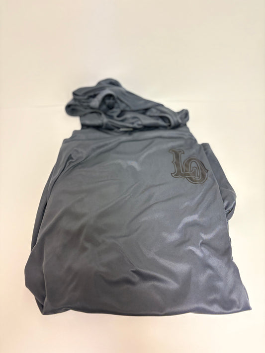 “LO” Hooded sun shirt.