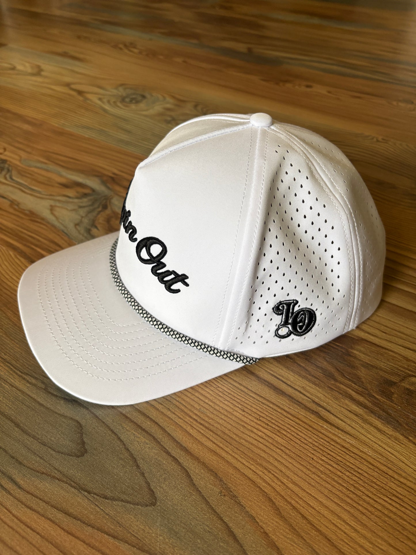 White & Black Rope Hat