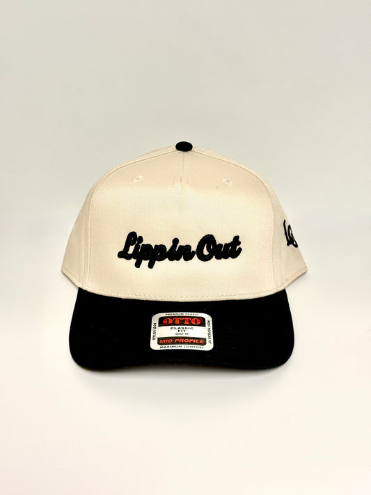 “Lippin Out” Black & Off White snap