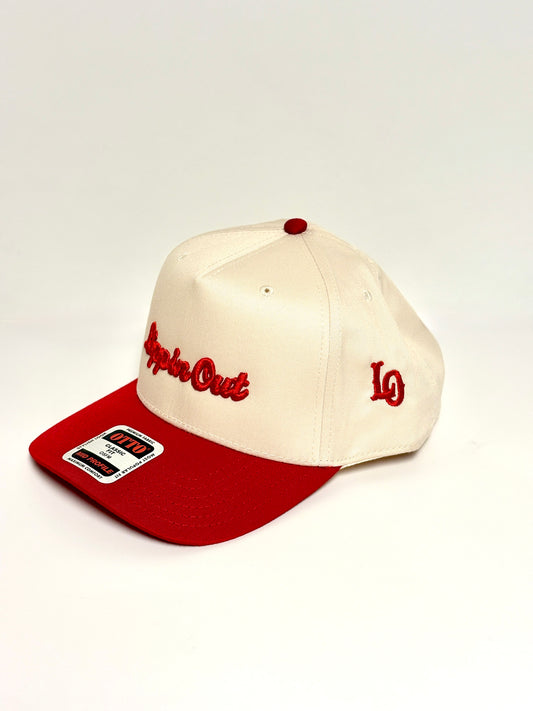 “Lippin Out” red and off white snap