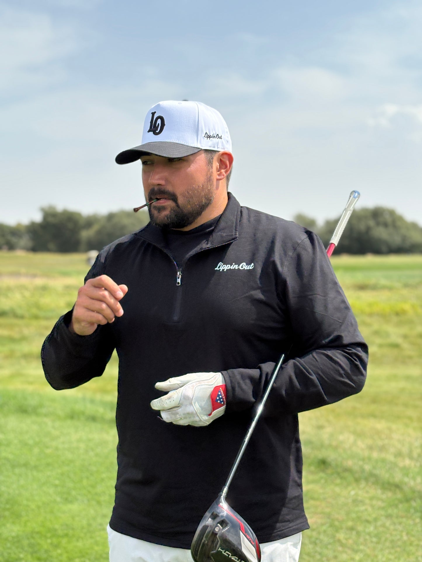 “Lippin Out” 1/4 zip athletic pullover