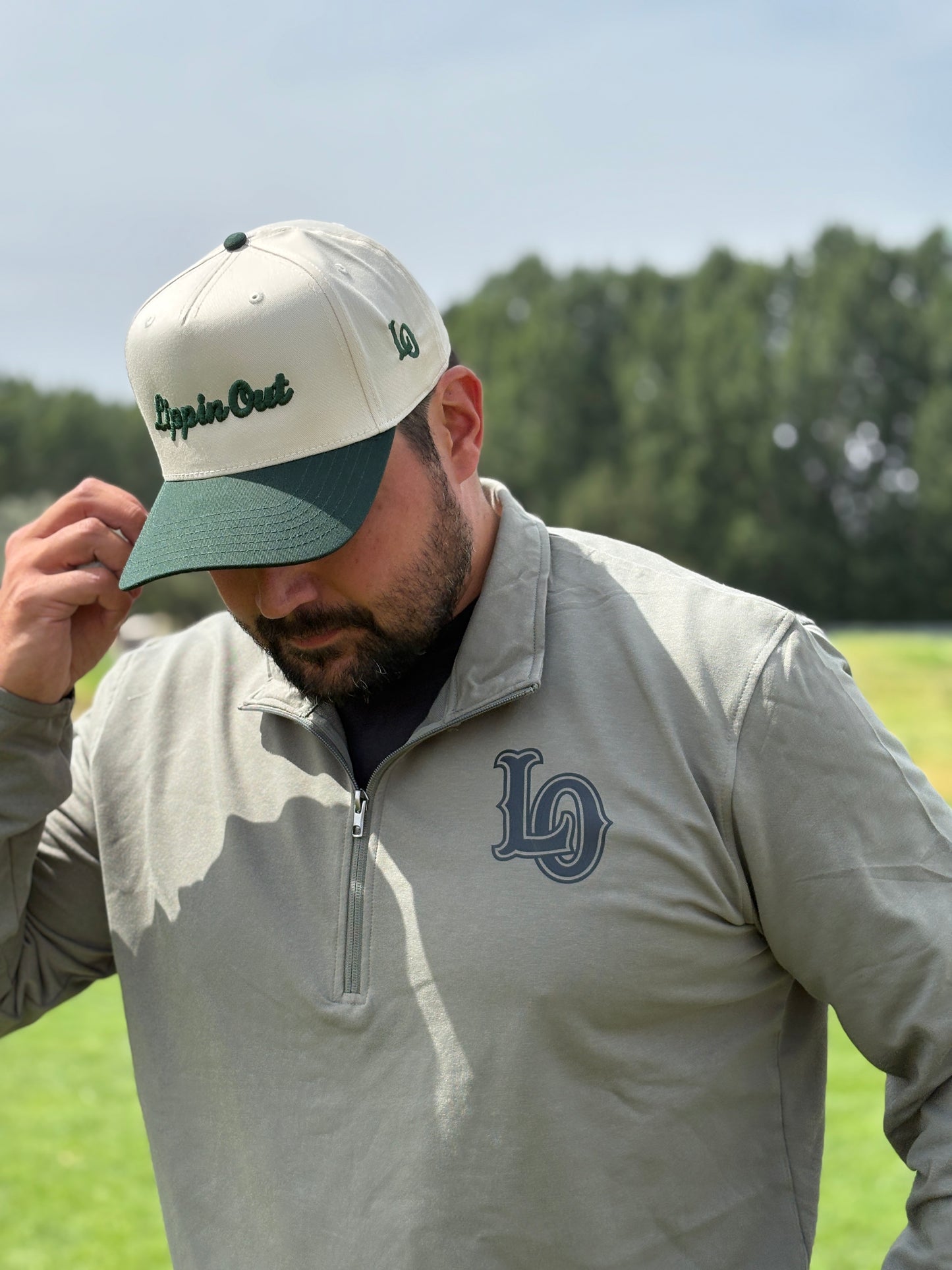 “Lippin Out” 1/4 zip athletic pullover