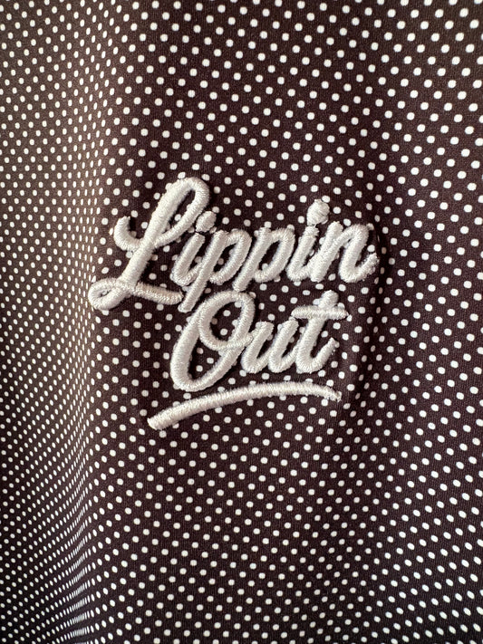 Black Polo w/ white dots